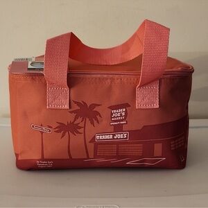 NWT Trader Joe's coral Insulated Lunch Bag